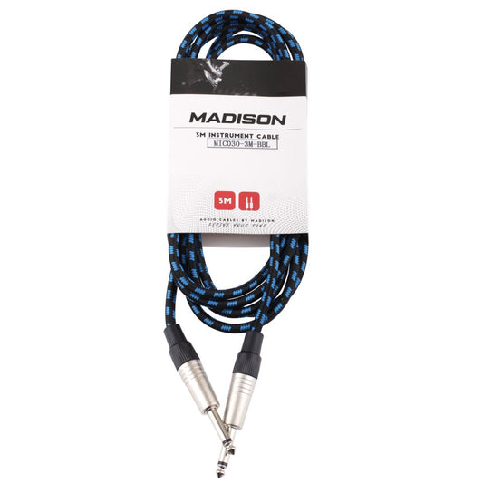 MADISON 3 M INSTRUMEN CABLE MIC030-3M-BBL