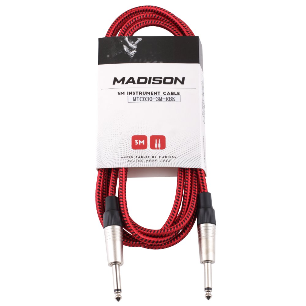MADISON 3 M INSTRUMEN CABLE MIC030-3M-RBK