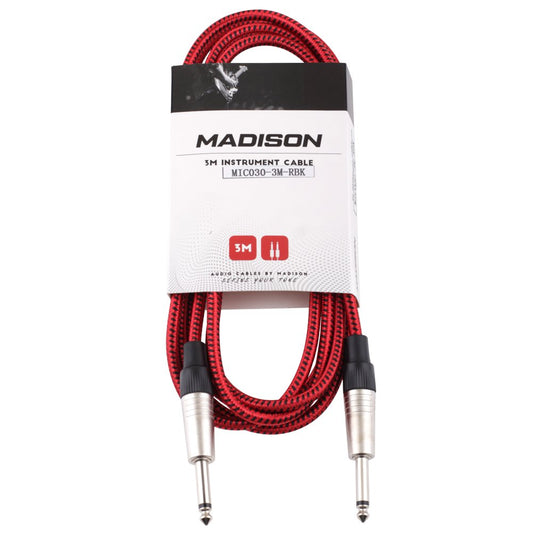 MADISON 3 M INSTRUMEN CABLE MIC030-3M-RBK