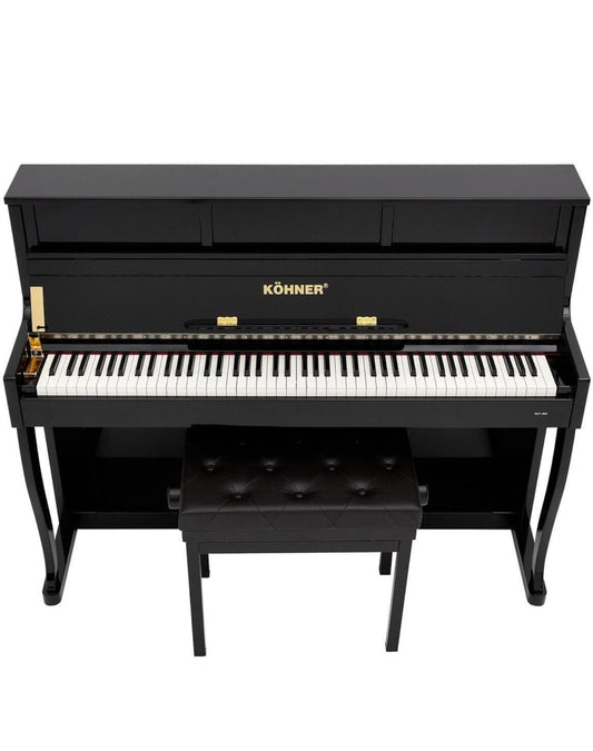 KÖHNER SLP-980BK Dijital Duvar Piyano (88 TUŞLU, TUŞ HASSASİYETİ, KAPAKLI) - Kulaklık Ve Tabure Hediyeli